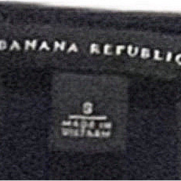 Banana Republic Navy Blue Ruffled Thin Short Sleeve Blouse Size S - Picture 5 of 5